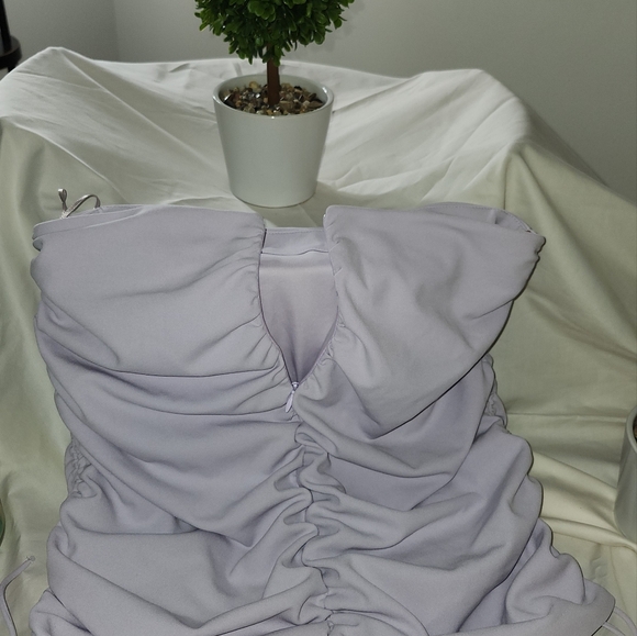 BUSTIER CROP TOP AND SKIRT crop top was $ 39.90 and skirt 49.90 - Picture 13 of 16